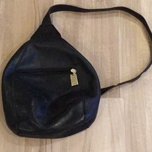 Tignanello Leather Sling One Shoulder Backpack